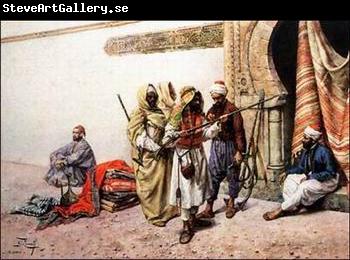 unknow artist Arab or Arabic people and life. Orientalism oil paintings  307